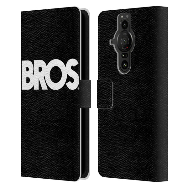 BROS Logo Art Text Leather Book Wallet Case Cover For Sony Xperia Pro-I
