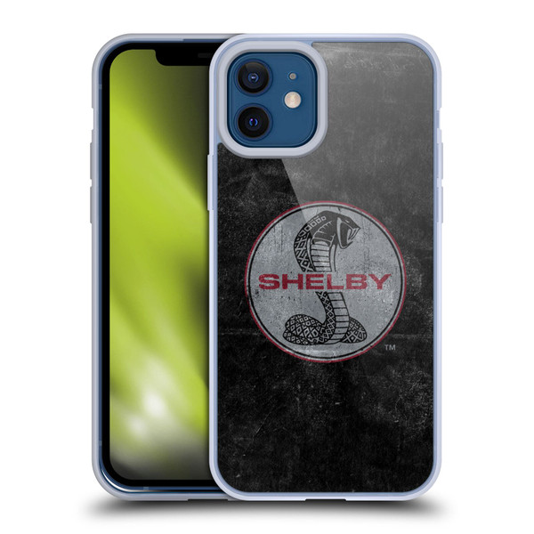Shelby Logos Distressed Black Soft Gel Case for Apple iPhone 12 / iPhone 12 Pro