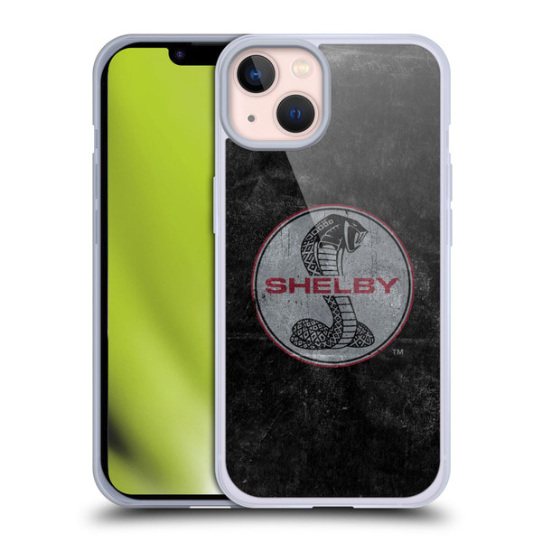 Shelby Logos Distressed Black Soft Gel Case for Apple iPhone 13
