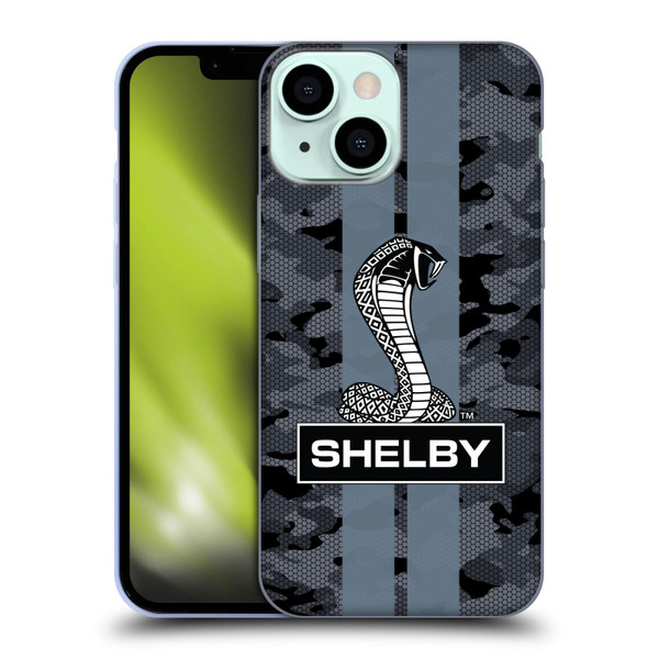 Shelby Logos Camouflage Soft Gel Case for Apple iPhone 13 Mini