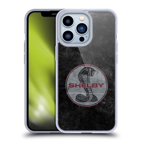 Shelby Logos Distressed Black Soft Gel Case for Apple iPhone 13 Pro
