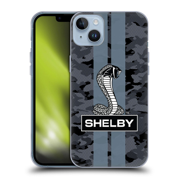 Shelby Logos Camouflage Soft Gel Case for Apple iPhone 14 Plus