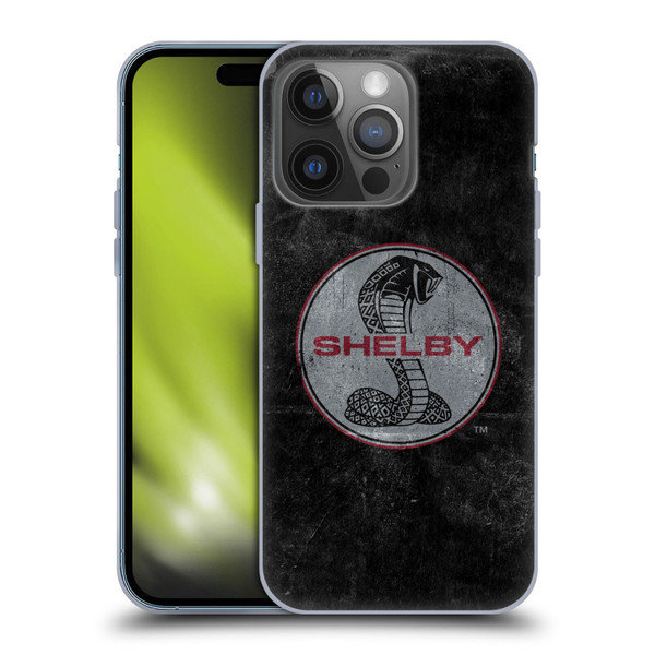 Shelby Logos Distressed Black Soft Gel Case for Apple iPhone 14 Pro