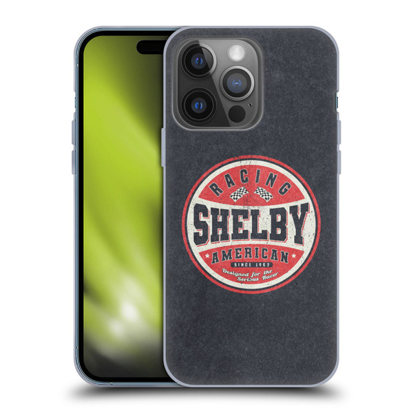 Shelby Logos Vintage Badge Soft Gel Case for Apple iPhone 14 Pro