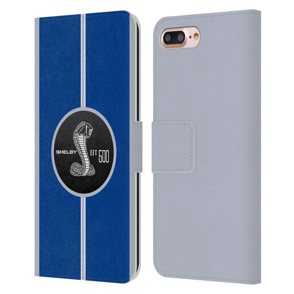 Shelby Car Graphics GT500 Leather Book Wallet Case Cover For Apple iPhone 7 Plus / iPhone 8 Plus