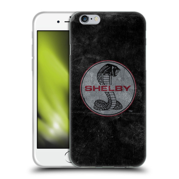 Shelby Logos Distressed Black Soft Gel Case for Apple iPhone 6 / iPhone 6s