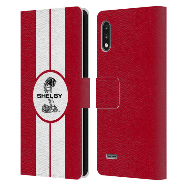 Shelby Car Graphics 1965 427 S/C Red Leather Book Wallet Case Cover For LG K22