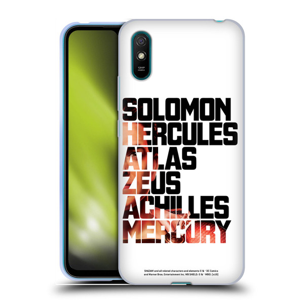 Shazam! 2019 Movie Character Art Typography 2 Soft Gel Case for Xiaomi Redmi 9A / Redmi 9AT