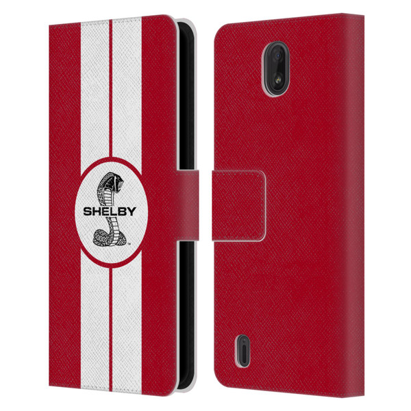 Shelby Car Graphics 1965 427 S/C Red Leather Book Wallet Case Cover For Nokia C01 Plus/C1 2nd Edition