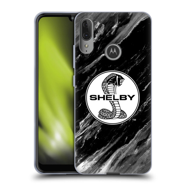 Shelby Logos Marble Soft Gel Case for Motorola Moto E6 Plus