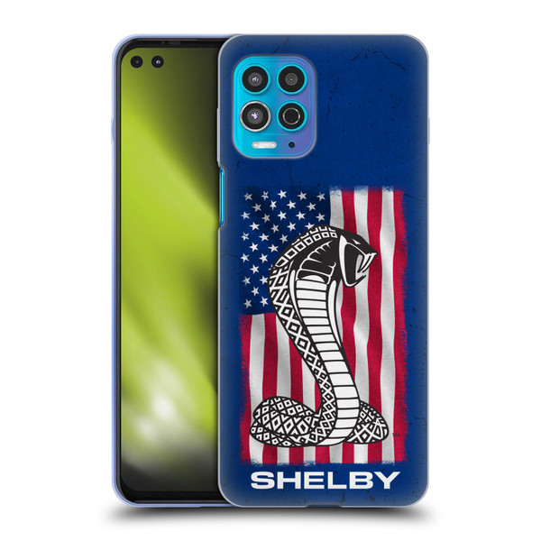 Shelby Logos American Flag Soft Gel Case for Motorola Moto G100