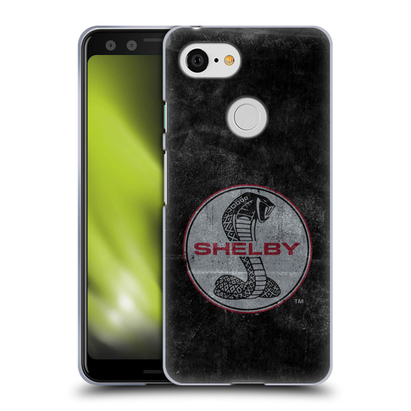 Shelby Logos Distressed Black Soft Gel Case for Google Pixel 3