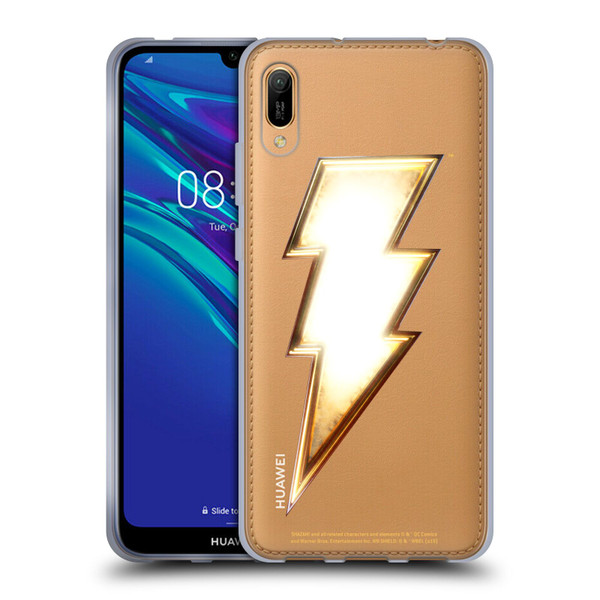 Shazam! 2019 Movie Logos Lightning Soft Gel Case for Huawei Y6 Pro (2019)