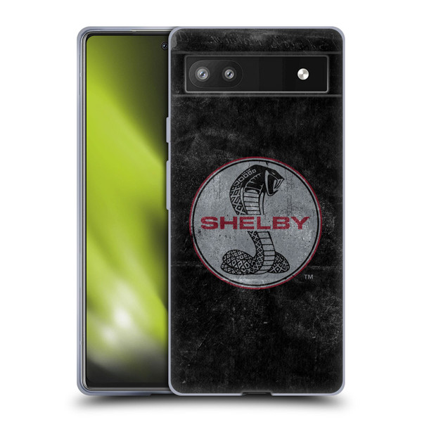 Shelby Logos Distressed Black Soft Gel Case for Google Pixel 6a