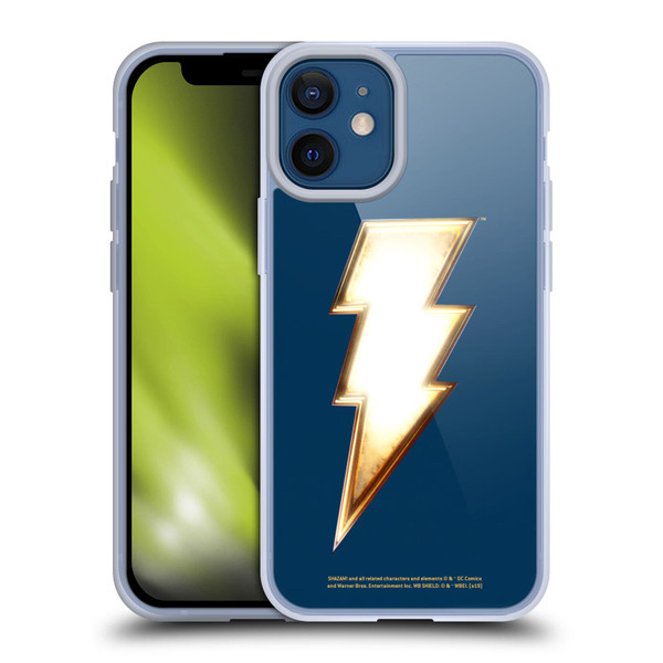 Shazam! 2019 Movie Logos Lightning Soft Gel Case for Apple iPhone 12 Mini