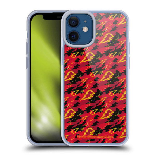 Shazam! 2019 Movie Logos Pattern Soft Gel Case for Apple iPhone 12 Mini