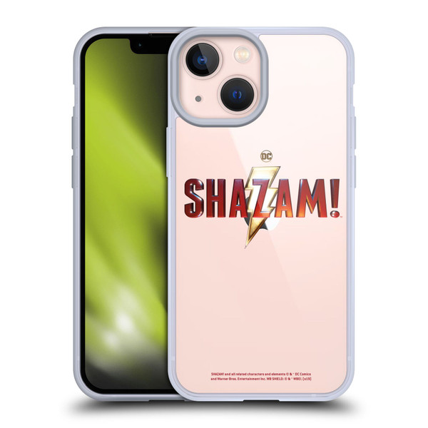 Shazam! 2019 Movie Logos Main Soft Gel Case for Apple iPhone 13 Mini