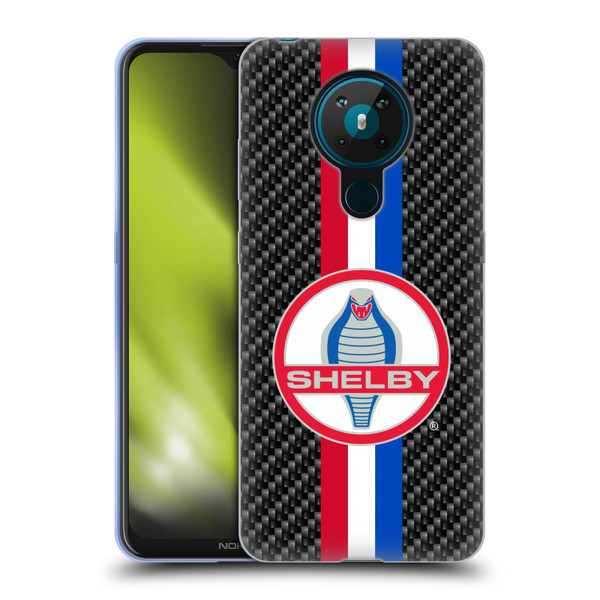 Shelby Logos Carbon Fiber Soft Gel Case for Nokia 5.3