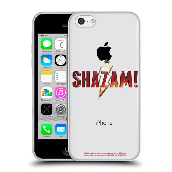 Shazam! 2019 Movie Logos Main Soft Gel Case for Apple iPhone 5c