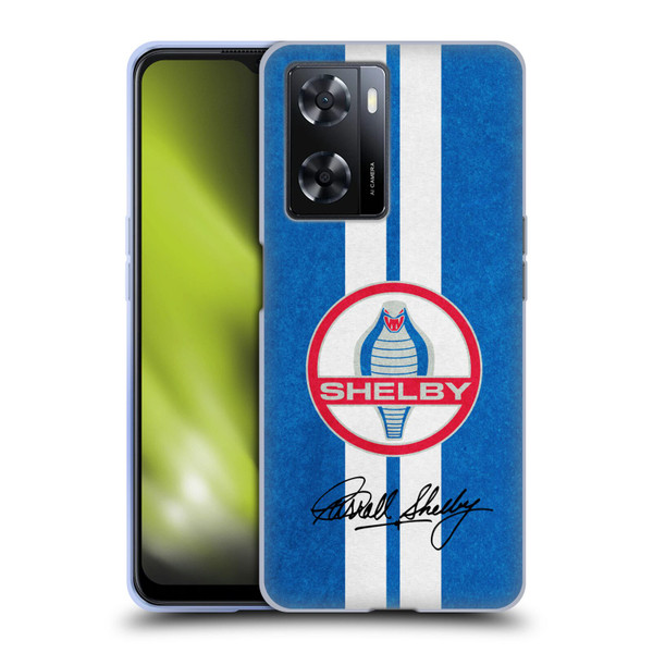 Shelby Logos Distressed Blue Soft Gel Case for OPPO A57s