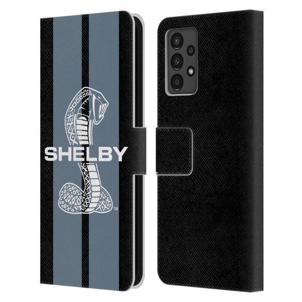 Shelby Car Graphics Gray Leather Book Wallet Case Cover For Samsung Galaxy A13 (2022)