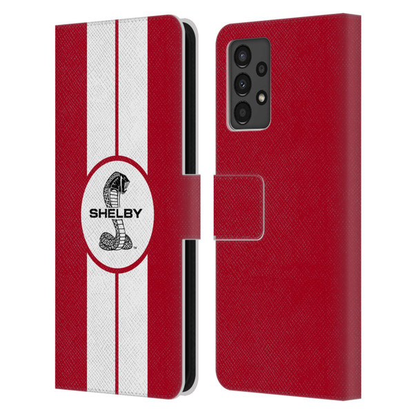 Shelby Car Graphics 1965 427 S/C Red Leather Book Wallet Case Cover For Samsung Galaxy A13 (2022)