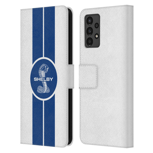 Shelby Car Graphics 1965 427 S/C White Leather Book Wallet Case Cover For Samsung Galaxy A13 (2022)