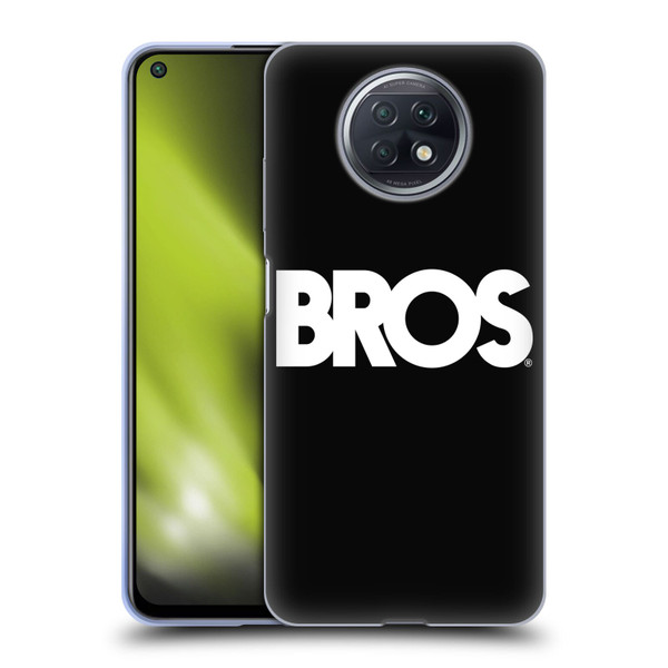 BROS Logo Art Text Soft Gel Case for Xiaomi Redmi Note 9T 5G