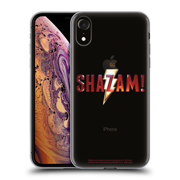 Shazam! 2019 Movie Logos Main Soft Gel Case for Apple iPhone XR