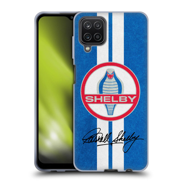 Shelby Logos Distressed Blue Soft Gel Case for Samsung Galaxy A12 (2020)