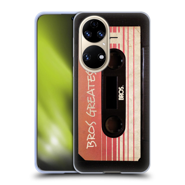 BROS Vintage Cassette Tapes Greatest Hits Soft Gel Case for Huawei P50
