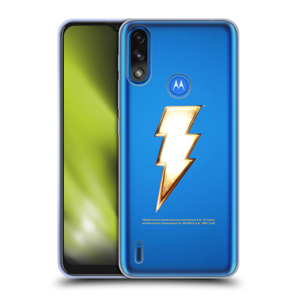 Shazam! 2019 Movie Logos Lightning Soft Gel Case for Motorola Moto E7 Power / Moto E7i Power
