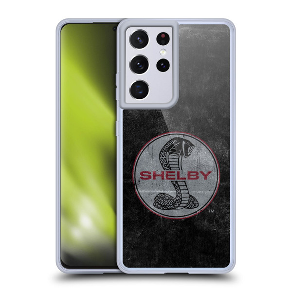 Shelby Logos Distressed Black Soft Gel Case for Samsung Galaxy S21 Ultra 5G