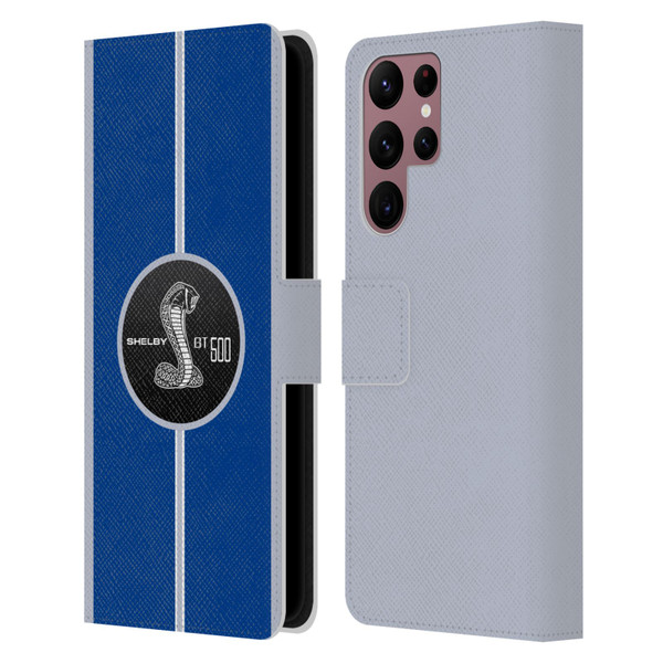 Shelby Car Graphics GT500 Leather Book Wallet Case Cover For Samsung Galaxy S22 Ultra 5G