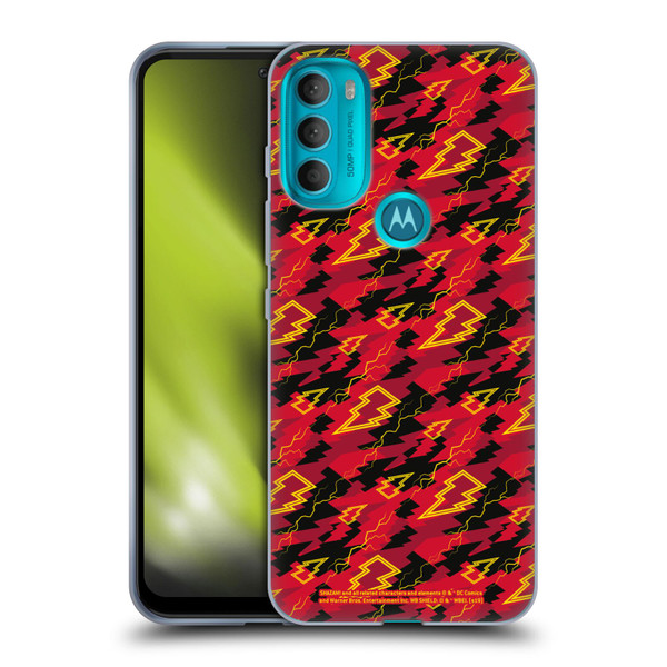 Shazam! 2019 Movie Logos Pattern Soft Gel Case for Motorola Moto G71 5G