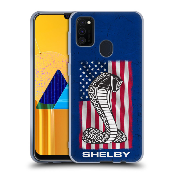 Shelby Logos American Flag Soft Gel Case for Samsung Galaxy M30s (2019)/M21 (2020)