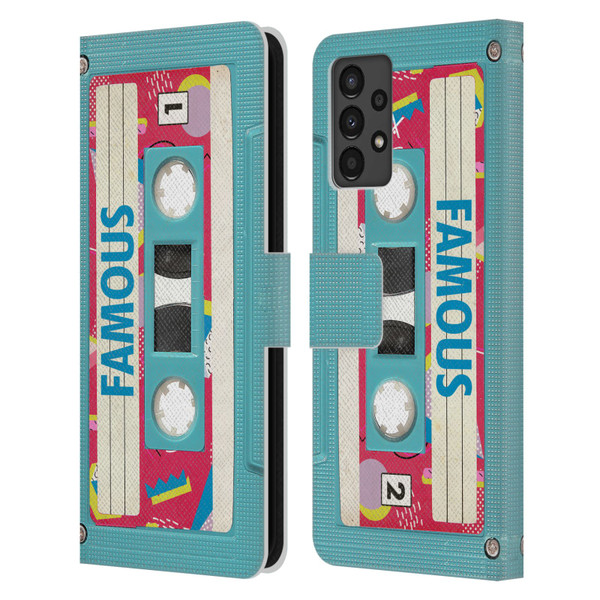 BROS Vintage Cassette Tapes When Will I Be Famous Leather Book Wallet Case Cover For Samsung Galaxy A13 (2022)