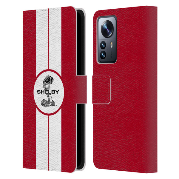 Shelby Car Graphics 1965 427 S/C Red Leather Book Wallet Case Cover For Xiaomi 12 Pro