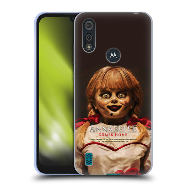 Annabelle Comes Home Doll Photography Portrait Soft Gel Case for Motorola Moto E6s (2020)