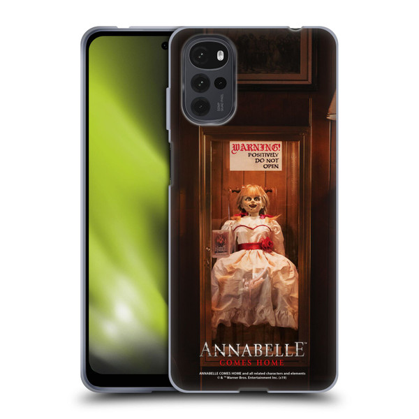 Annabelle Comes Home Doll Photography Do Not Open Soft Gel Case for Motorola Moto G22
