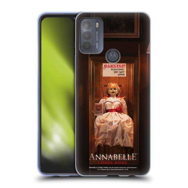 Annabelle Comes Home Doll Photography Do Not Open Soft Gel Case for Motorola Moto G50