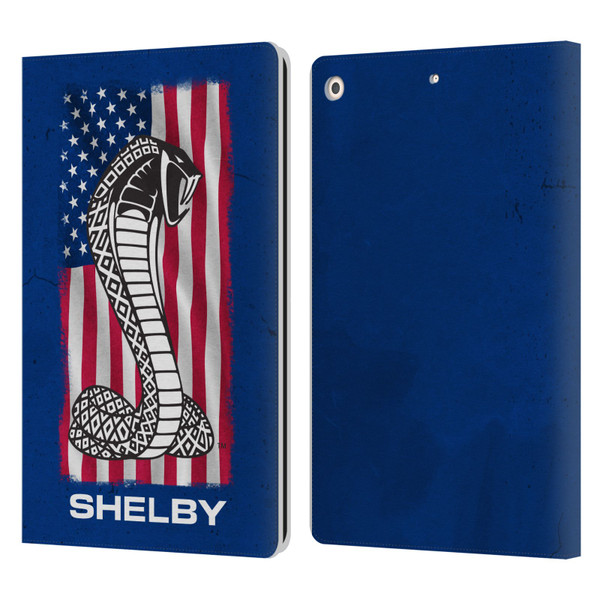 Shelby Logos American Flag Leather Book Wallet Case Cover For Apple iPad 10.2 2019/2020/2021