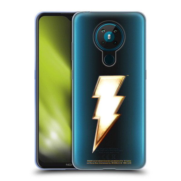 Shazam! 2019 Movie Logos Lightning Soft Gel Case for Nokia 5.3