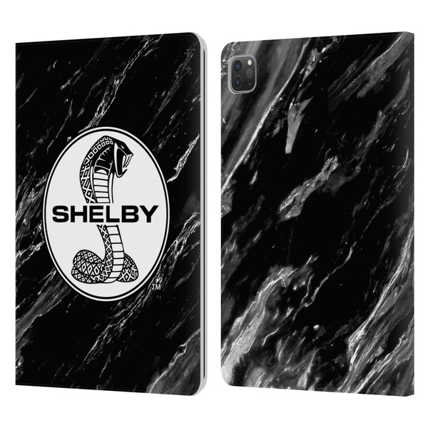 Shelby Logos Marble Leather Book Wallet Case Cover For Apple iPad Pro 11 2020 / 2021 / 2022