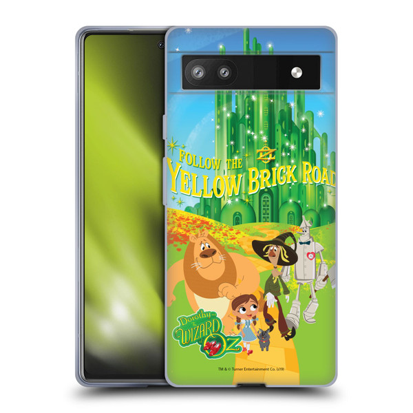 Dorothy and the Wizard of Oz Graphics Yellow Brick Road Soft Gel Case for Google Pixel 6a