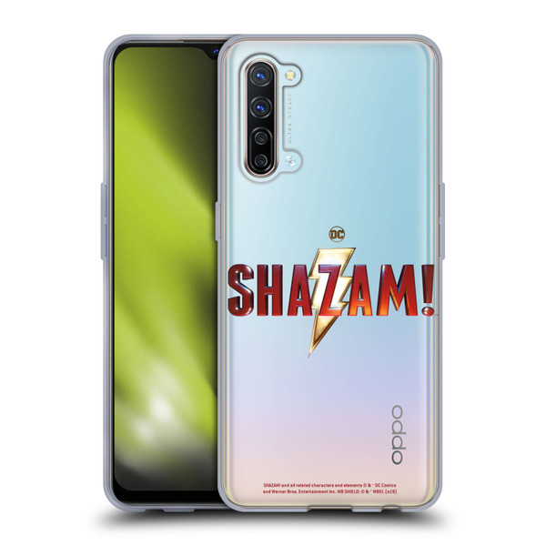 Shazam! 2019 Movie Logos Main Soft Gel Case for OPPO Find X2 Lite 5G