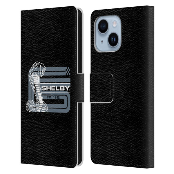 Shelby Logos CS Super Snake Leather Book Wallet Case Cover For Apple iPhone 14 Plus