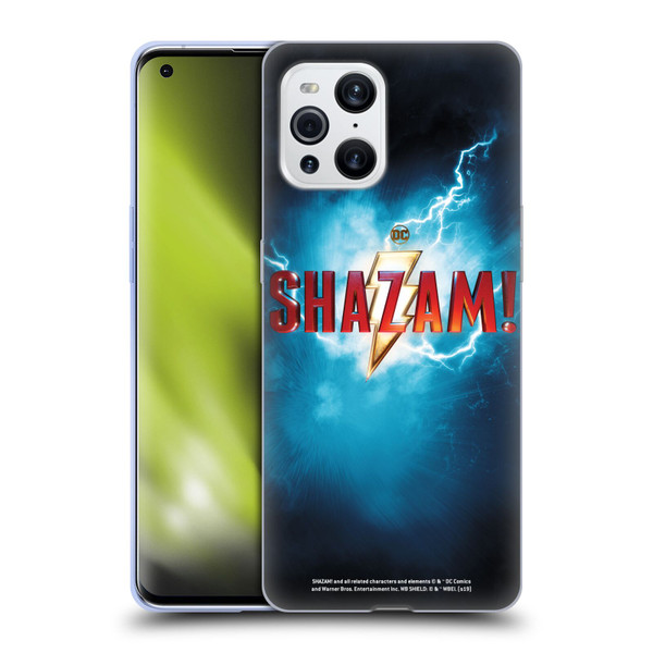 Shazam! 2019 Movie Logos Poster Soft Gel Case for OPPO Find X3 / Pro