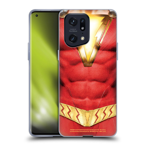 Shazam! 2019 Movie Logos Costume Soft Gel Case for OPPO Find X5 Pro