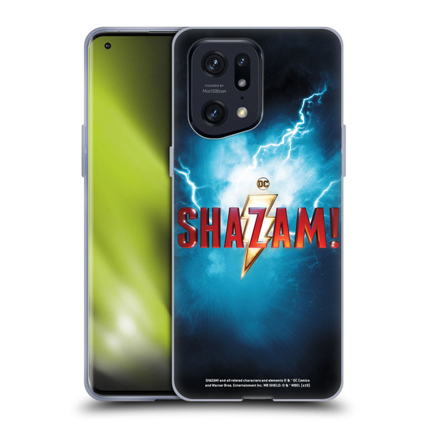 Shazam! 2019 Movie Logos Poster Soft Gel Case for OPPO Find X5 Pro